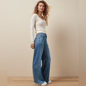 American Eagle Outfitters Light Blue Flare Jeans